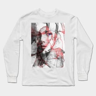 Black and White Woman Long Sleeve T-Shirt